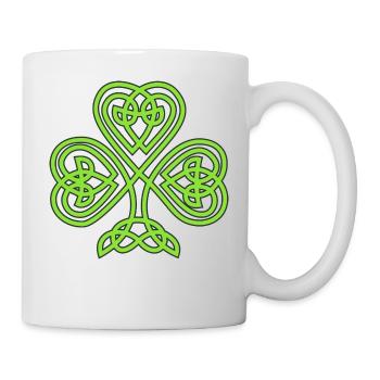 Kleeblatt - Tasse - Weiß - Rechts