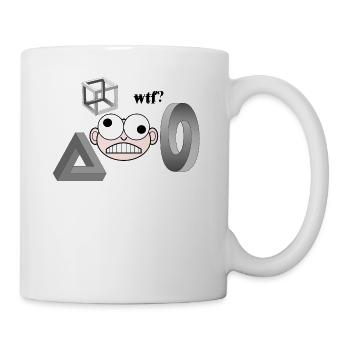 Was geht hier ab? - Tasse - Weiß - Rechts