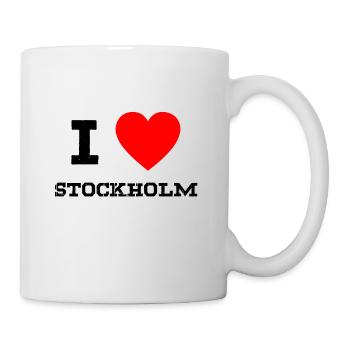 i love Stockholm - Tasse - Weiß - Rechts