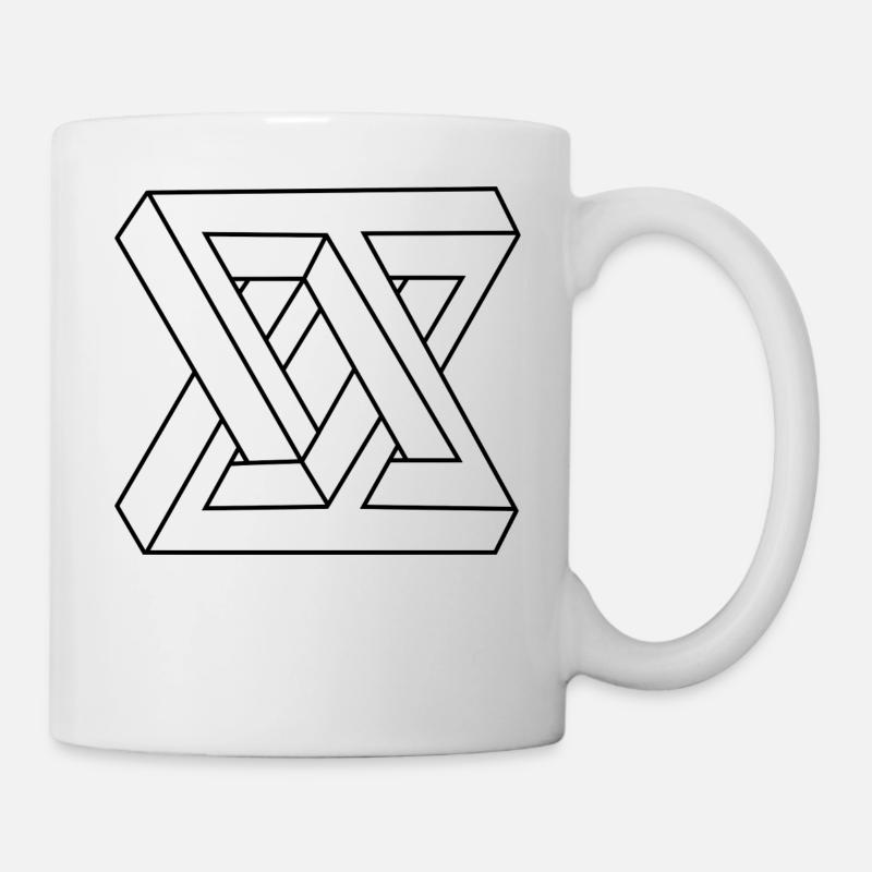 Impossible form black - Mug - white