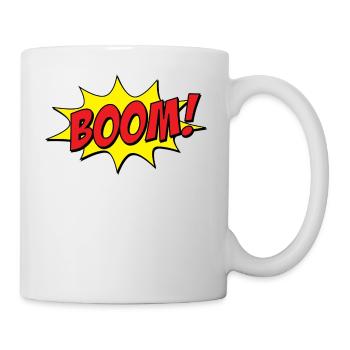 Boom! - Tasse - Weiß - Rechts