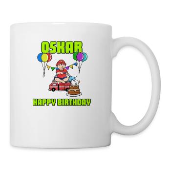 Birthday Fire Brigade Oskar Gift Birthday - Mug - white - Right