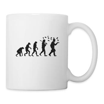 Evolution - Capitaliste - Cadeau - Mug blanc - blanc - Droite
