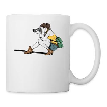 a beautiful photographer - Mug - white - Right