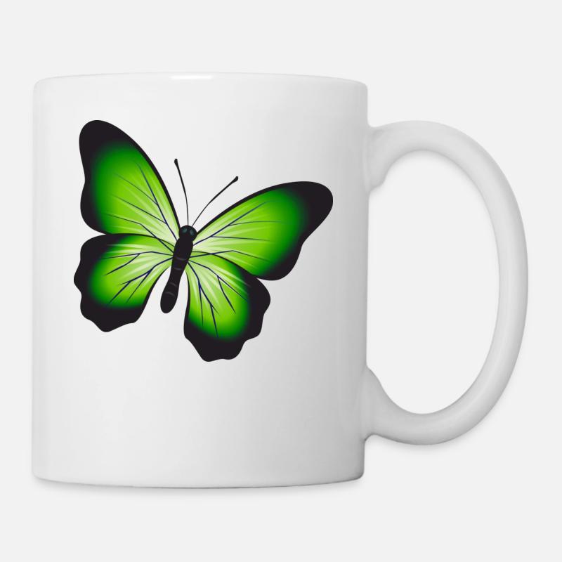 Ein schöner Schmetterling - Tasse - Weiß