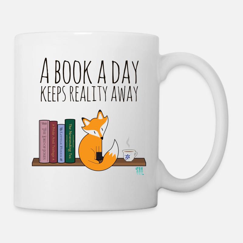Un livre un jour ... - Mug blanc - blanc