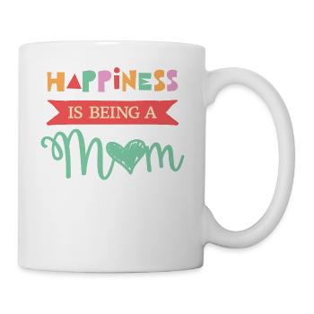 Luck is to be a mom. - Mug - white - Right
