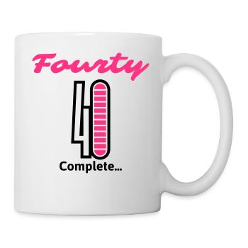 Fourty Complete... - Tasse - Weiß - Rechts