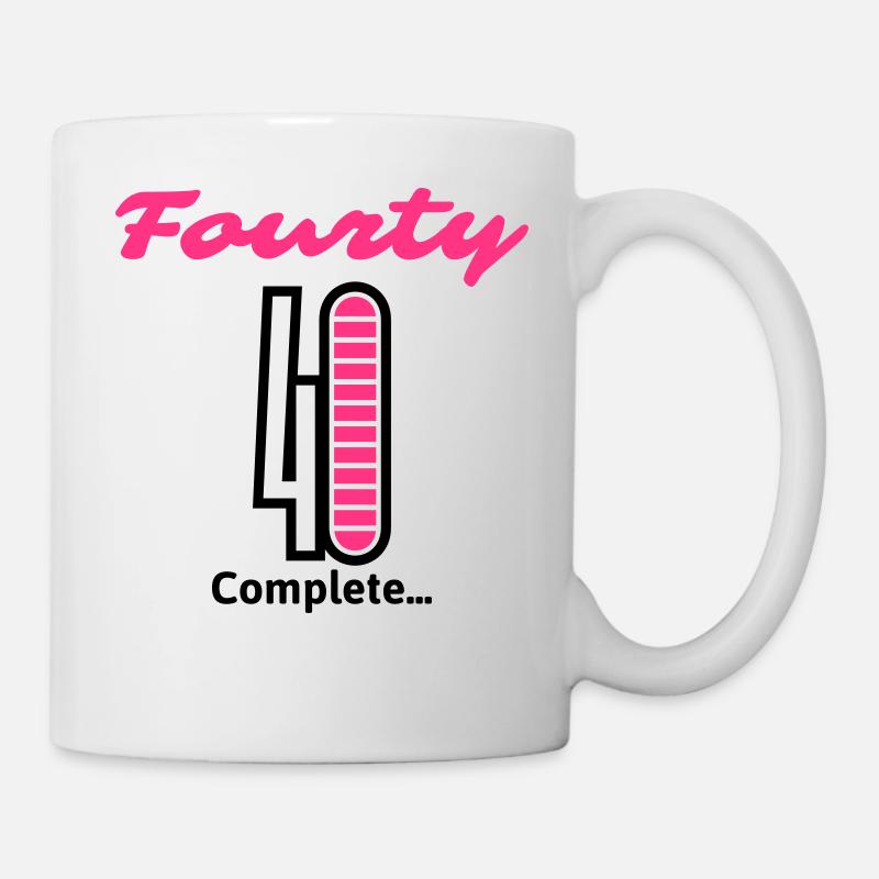Fourty complet ... - Mug blanc - blanc