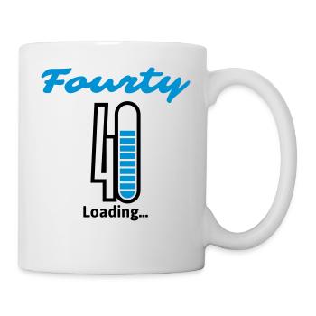 Fourty Loading... - Tasse - Weiß - Rechts