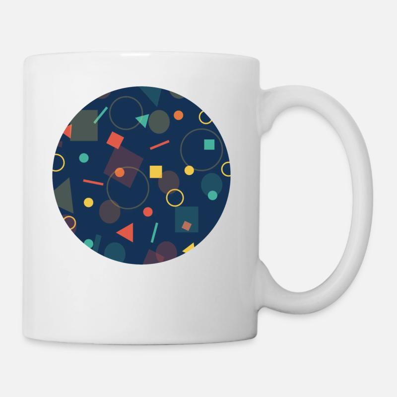 Muster für ÖPNV Sitze - Tasse - Weiß