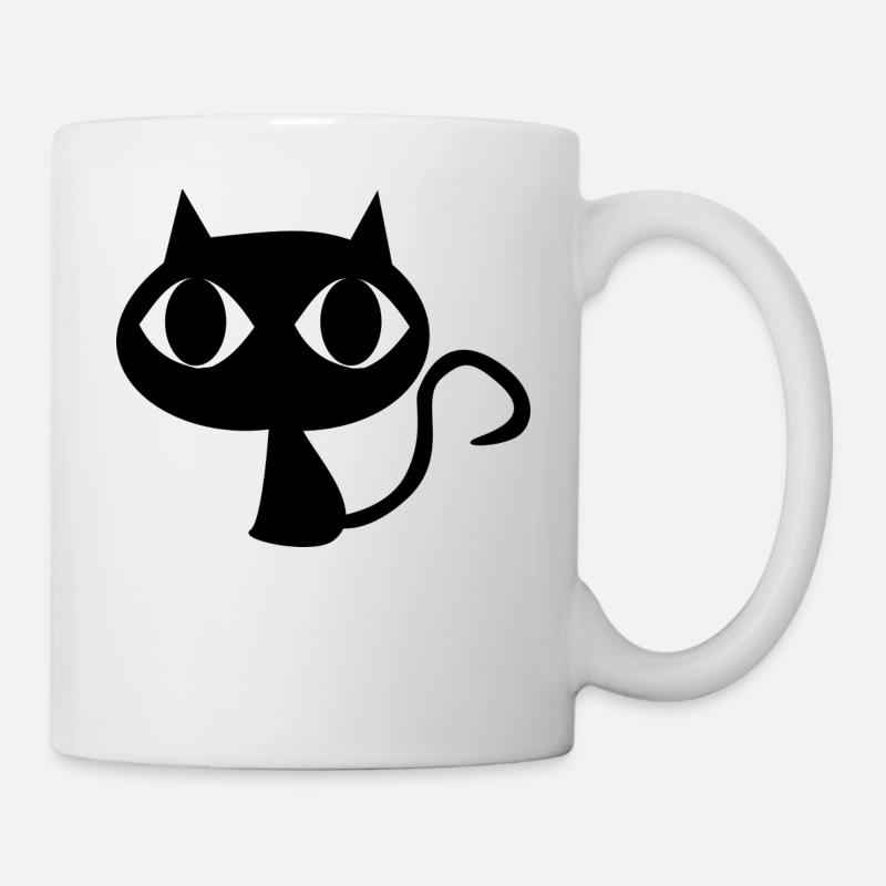 Black cat - Mug - white
