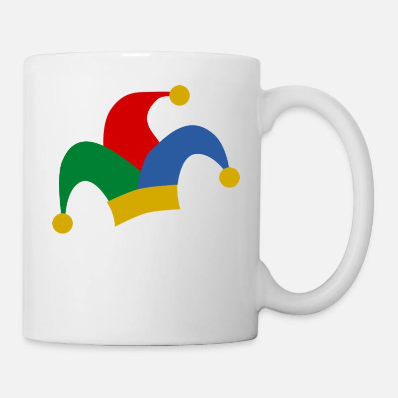 Carnaval chapeau de clown - Mug blanc - blanc