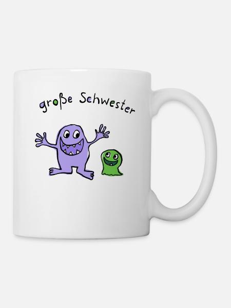 Große Schwester - Tasse - Weiß