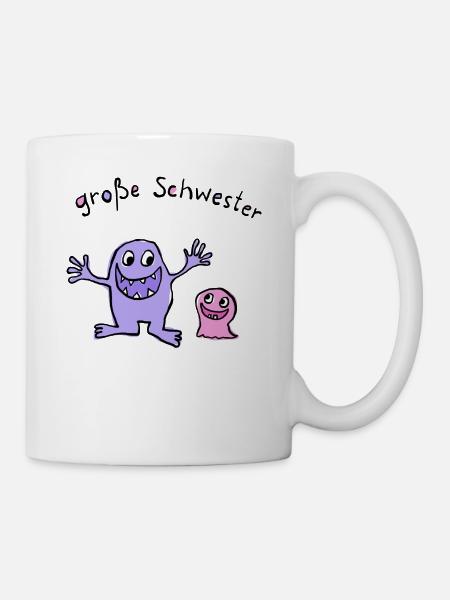Große Schwester - Tasse - Weiß