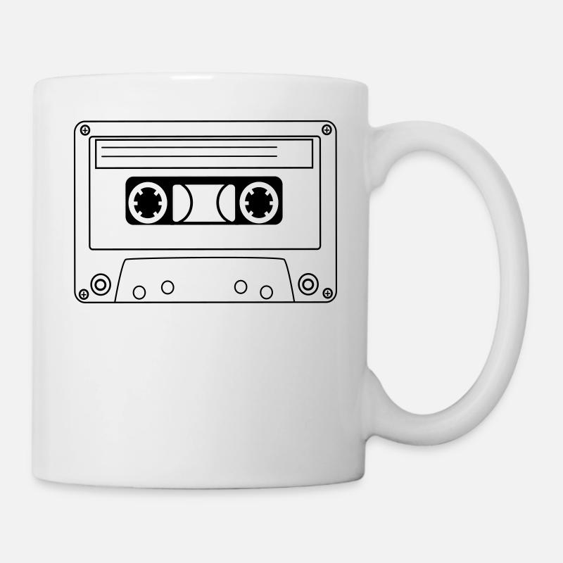 Oldschool Hip Hop cassette - Mug - white