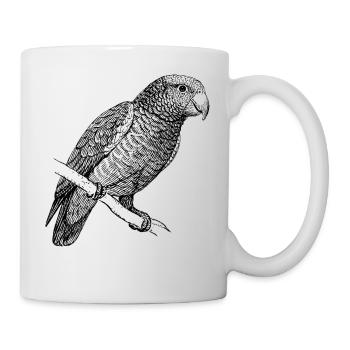 Perroquet Vintage - Mug blanc - blanc - Droite