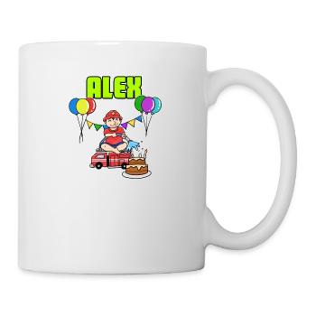 Alex cadeau sapeurs-pompiers - Mug blanc - blanc - Droite