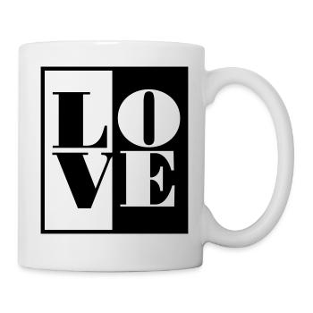 Love Amour Cadeau de Saint Valentin - Mug blanc - blanc - Droite