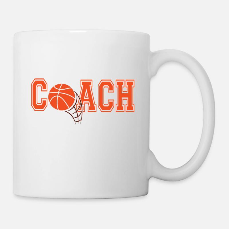 Basketball - Coach - Tasse - Weiß