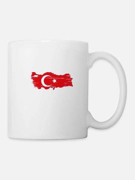 Türkei - "Grenzlinie" - Tasse - Weiß