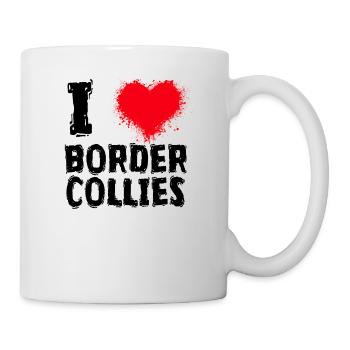 I LOVE BORDER COLLIE DOGS - Tasse - Weiß - Rechts