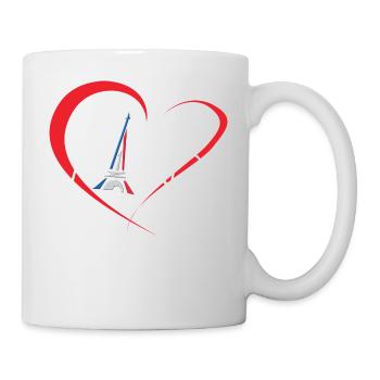 I Love Paris - Tasse - Weiß - Rechts