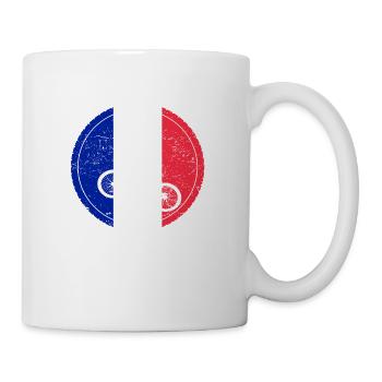 Fahrrad bmx love biking Frankreich - Tasse - Weiß - Rechts