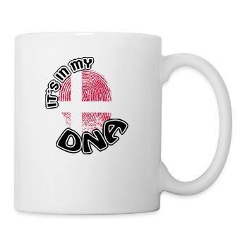 Geschenk Its in my dna dns roots Daenemark - Tasse - Weiß - Rechts