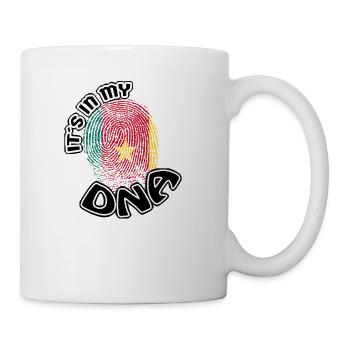 Geschenk Its in my dna dns roots Kamerun - Tasse - Weiß - Rechts
