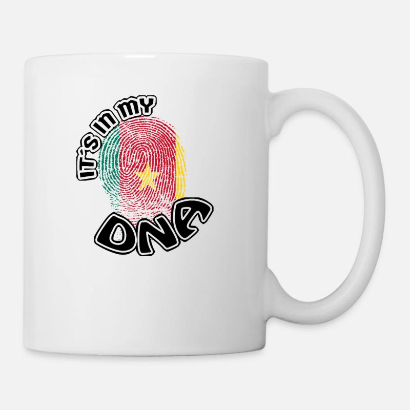 Geschenk Its in my dna dns roots Kamerun - Tasse - Weiß