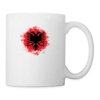 ALBANIAN EAGLE FLAG Gift idea motif design - Mug - white - Right