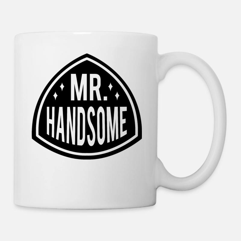 MR HANDSOME - Tasse - Weiß