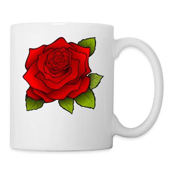 Trendy Rose motif! - Mug - white - Right