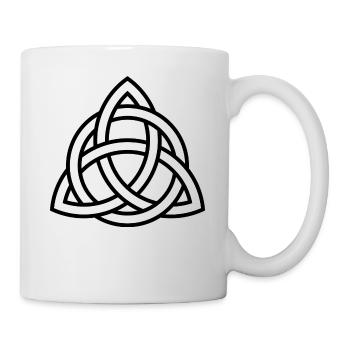 Keltische Knoten - Keltisches Symbol - Tasse - Weiß - Rechts