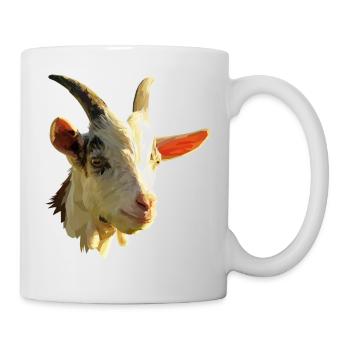 Ziegen T-Shirts Geschenk - Tasse - Weiß - Rechts