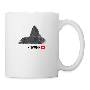 Schweiz - "Berge" - Tasse - Weiß - Rechts