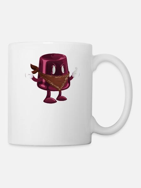 Ein Eimer mit Armen und Beinen - Tasse - Weiß