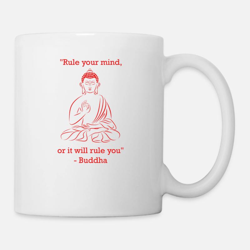 Buddha - "Verstand" - Tasse - Weiß