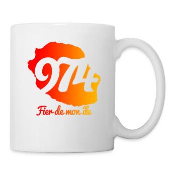 Collection 974 Fier de mon île - Mug blanc - blanc - Droite