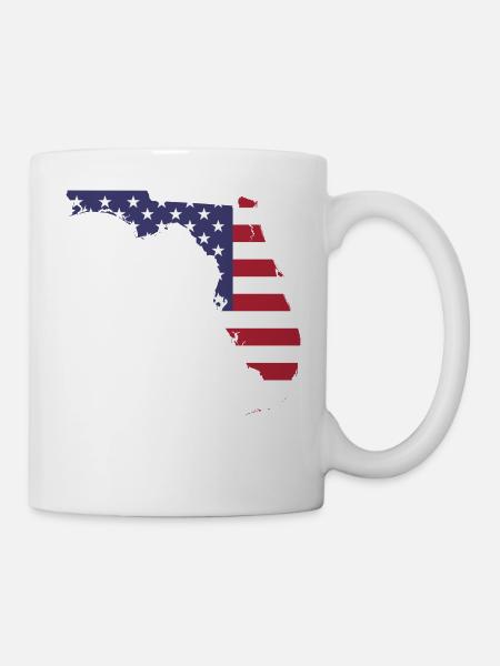 FLORIDA Shirt - Tasse - Weiß