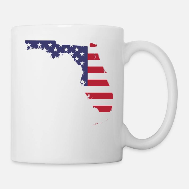 FLORIDA Shirt - Tasse - Weiß