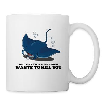 Manta Rochen / Manta Ray - Tasse - Weiß - Rechts