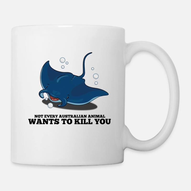 Manta Rochen / Manta Ray - Tasse - Weiß