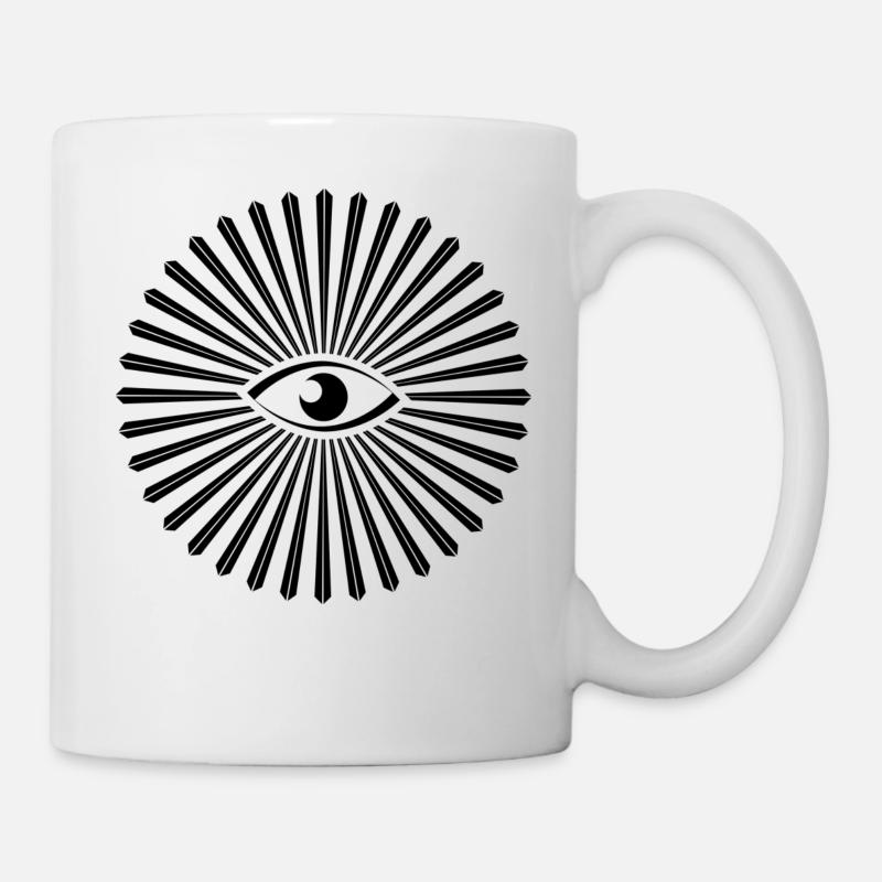 all seeing eye design - Tasse - Weiß