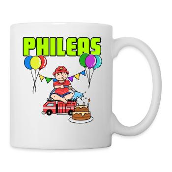 cadeau sapeurs-pompiers Phileas - Mug blanc - blanc - Droite
