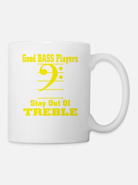 Bass Spieler - Tasse - Weiß