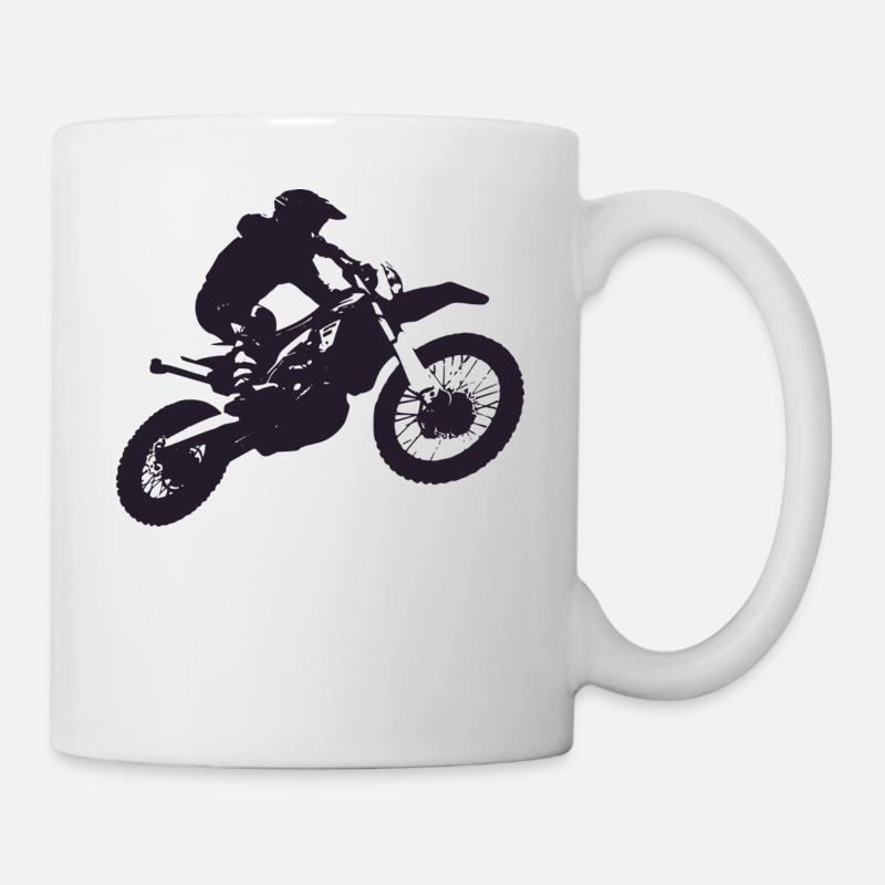 Motorcross - Tasse - Weiß