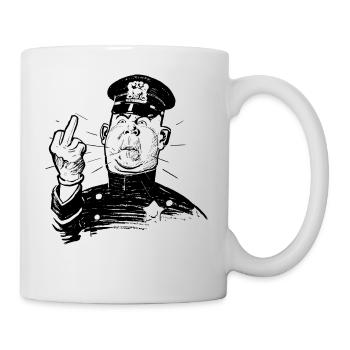 Police - Mug blanc - blanc - Droite
