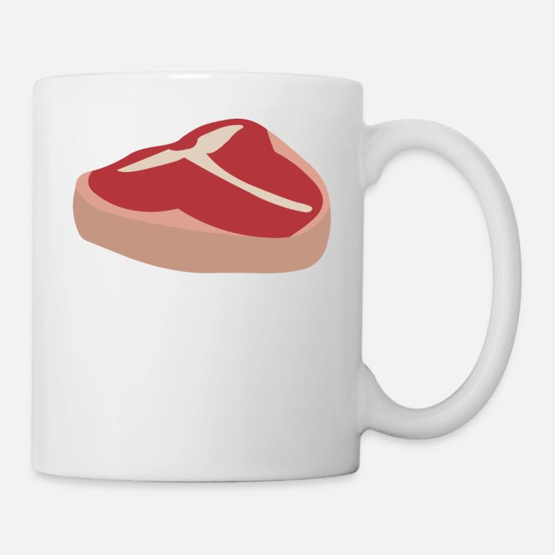 Saftiges Fleisch - Tasse - Weiß